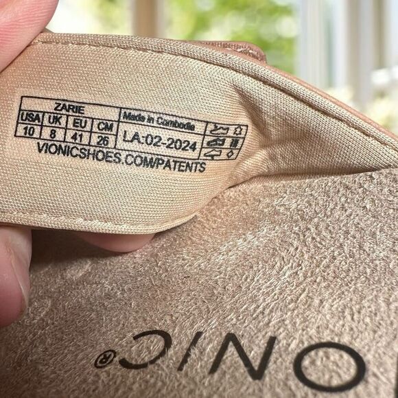 Vionic Zarie Orthotic Supportive Leather Adjustable Slide Sandal Women's - Picture 16 of 16